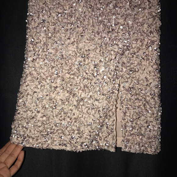 S- MLV LOLITA COTTON CANDY SEQUINS W/SLIT DRESS - Picture 8 of 9